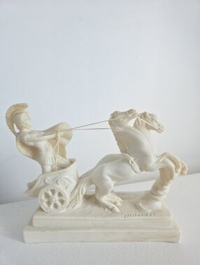 Greek Chariot Diogenes Sculpture